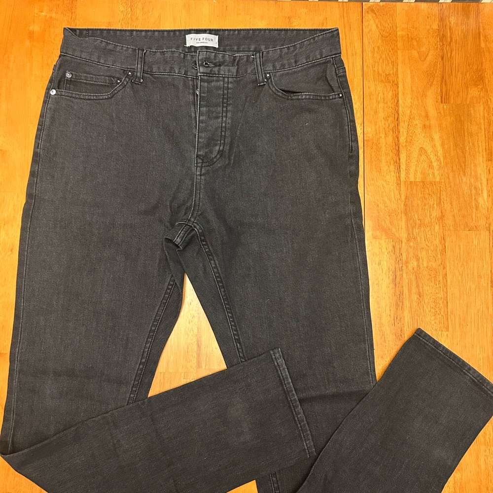 Five Four Men's Black-Gray Jeans